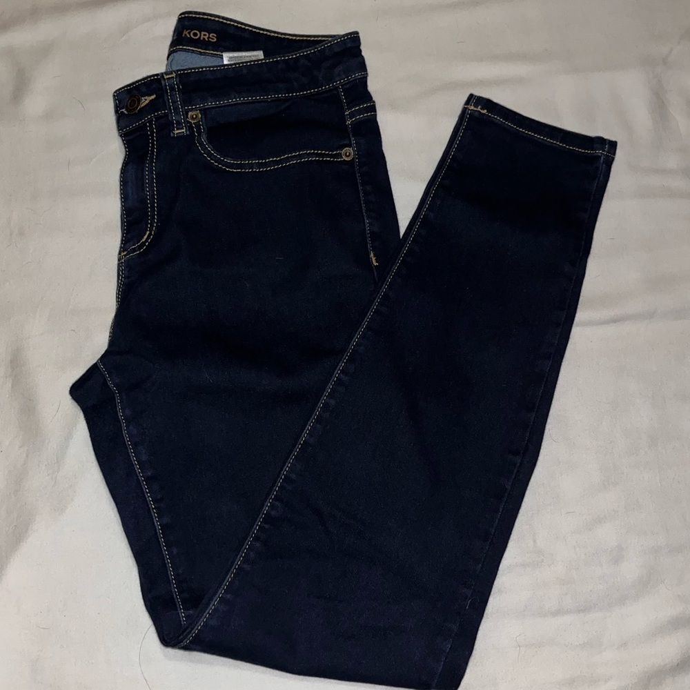 Michael Kors Dark Wash Izzy Skinny Jeans